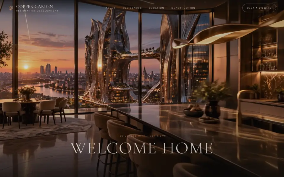 Copper Garden: inside the apartment with the headline Welcome home